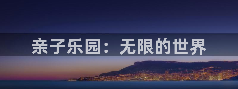 辉达平台下载官网入口在哪：亲子乐园：无限的世界