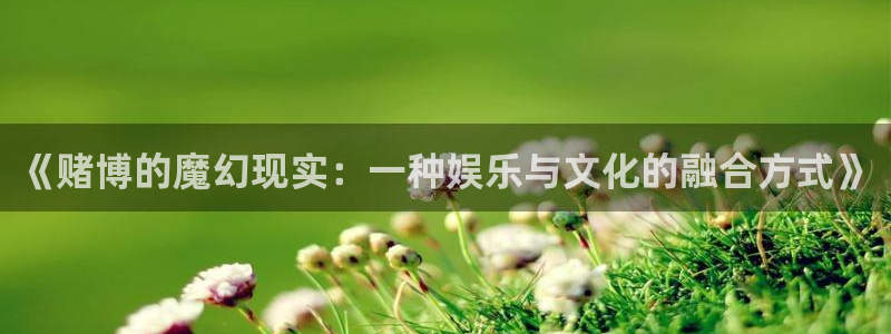 辉达平台app入口：《赌博的魔幻现实：一种娱乐与文化的融合方式》